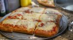 Sicilian cheese pizza