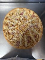 Chicken cordon blue pizza