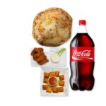 Football Combo #1 (1) Large pizza - (10) fried raviolis - (12) wings - 2 liter soda